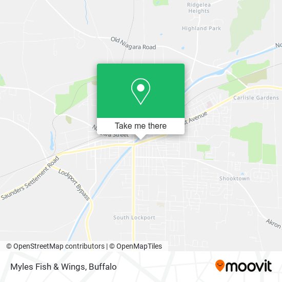 Mapa de Myles Fish & Wings