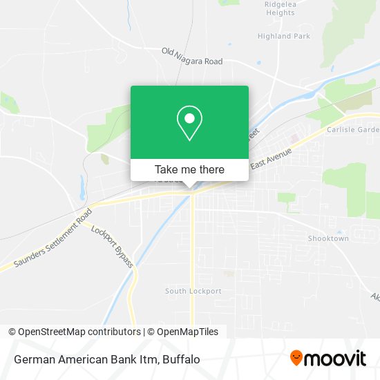 German American Bank Itm map