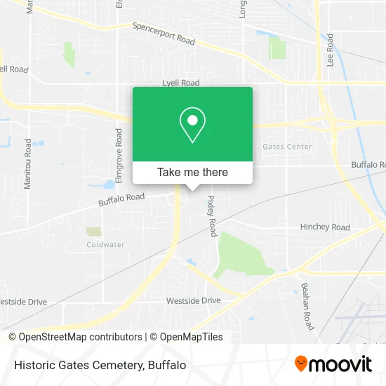 Historic Gates Cemetery map