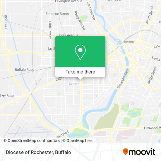 Mapa de Diocese of Rochester