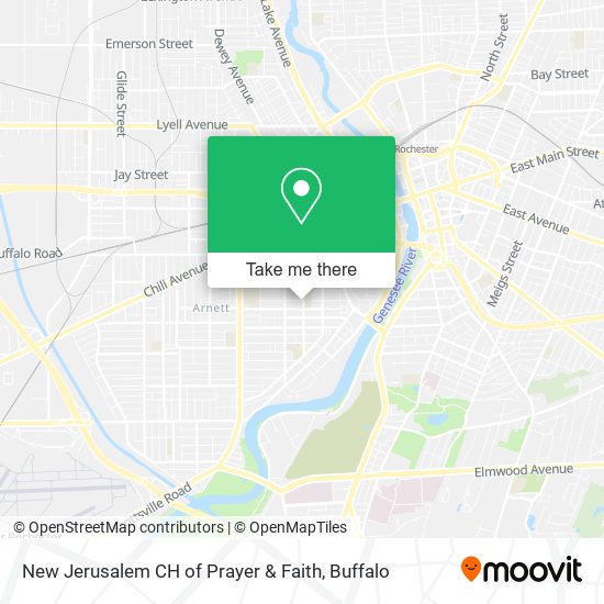 New Jerusalem CH of Prayer & Faith map