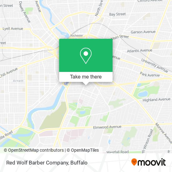 Mapa de Red Wolf Barber Company