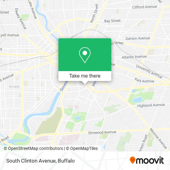 South Clinton Avenue map