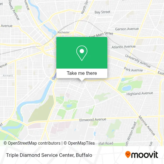 Triple Diamond Service Center map