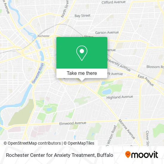 Rochester Center for Anxiety Treatment map