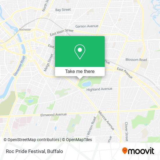 Roc Pride Festival map