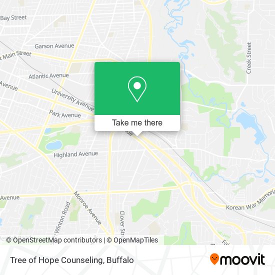 Tree of Hope Counseling map