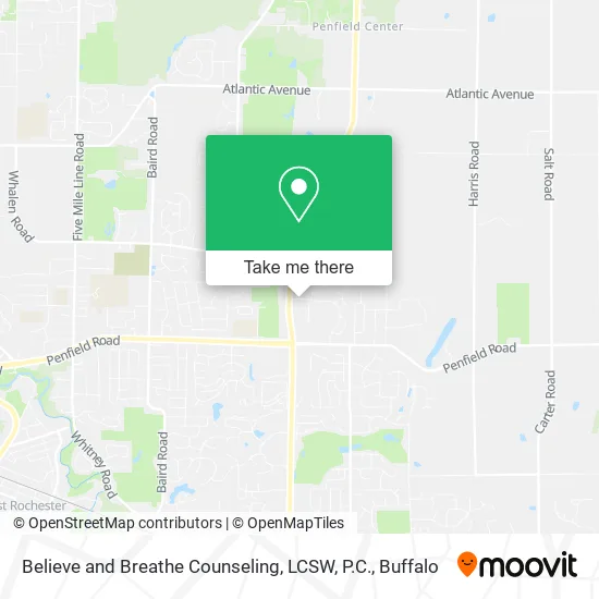 Mapa de Believe and Breathe Counseling, LCSW, P.C.