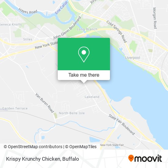 Krispy Krunchy Chicken map