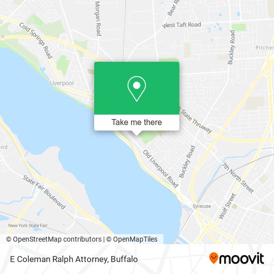 E Coleman Ralph Attorney map