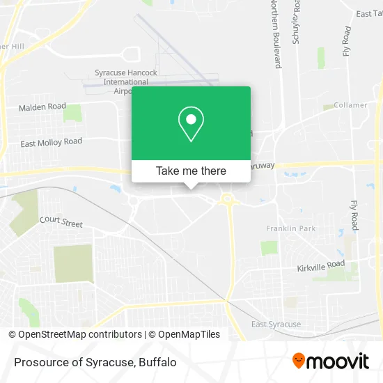 Prosource of Syracuse map