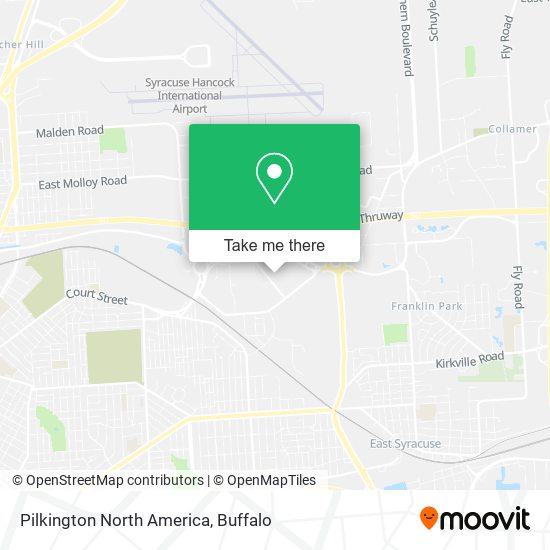 Mapa de Pilkington North America