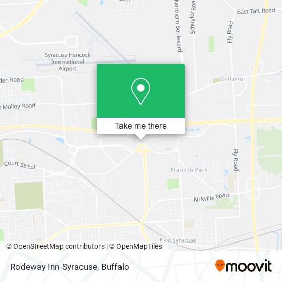 Rodeway Inn-Syracuse map