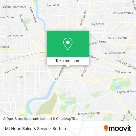 Mt Hope Sales & Service map