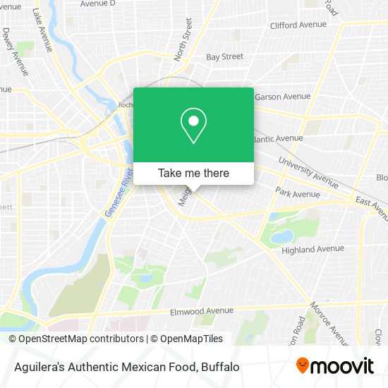 Aguilera's Authentic Mexican Food map