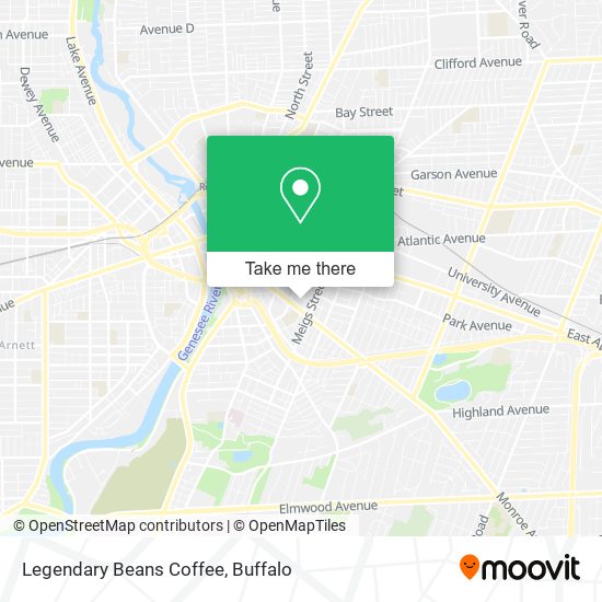 Mapa de Legendary Beans Coffee
