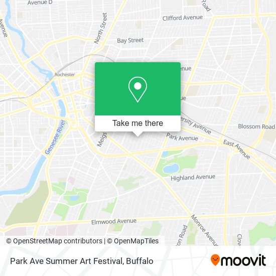 Mapa de Park Ave Summer Art Festival