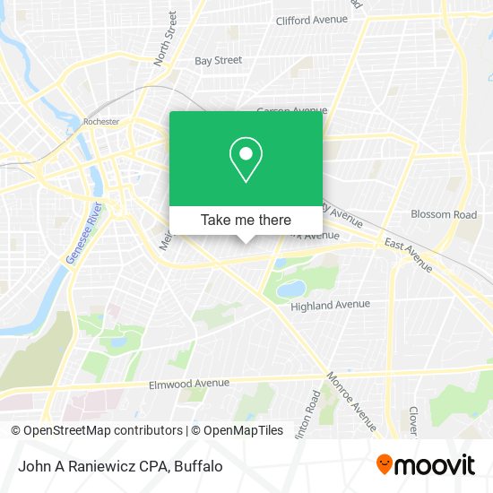Mapa de John A Raniewicz CPA