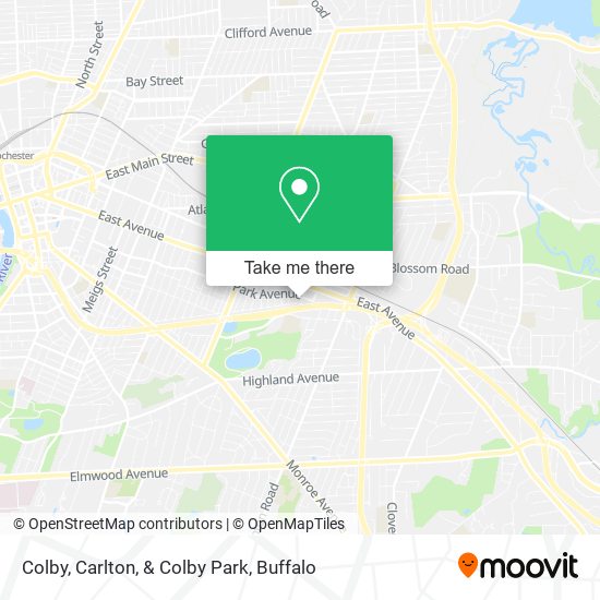 Colby, Carlton, & Colby Park map