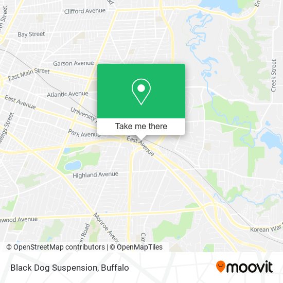 Black Dog Suspension map