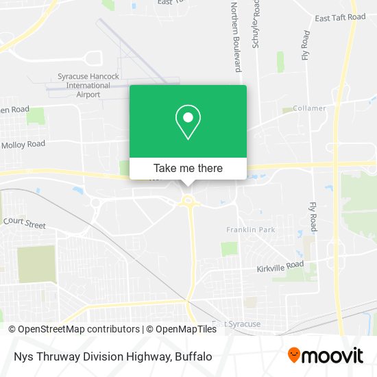 Nys Thruway Division Highway map