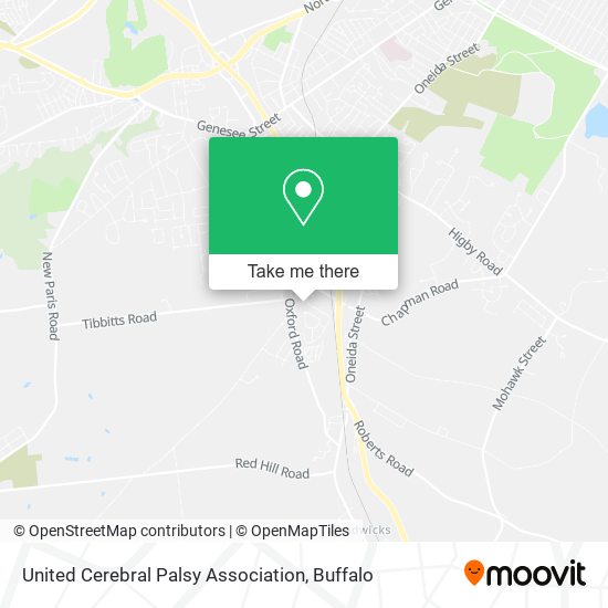Mapa de United Cerebral Palsy Association