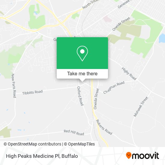 High Peaks Medicine Pl map