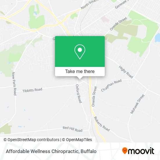 Affordable Wellness Chiropractic map