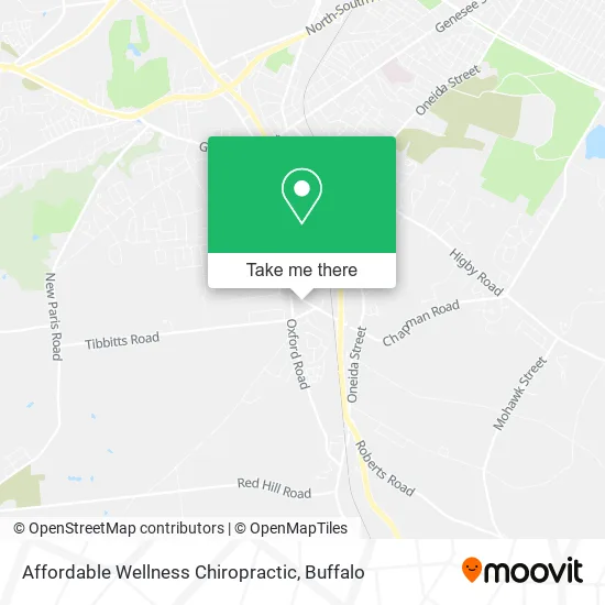 Affordable Wellness Chiropractic map