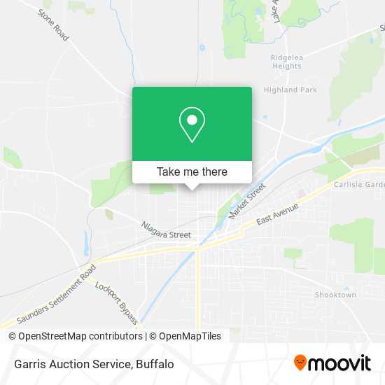 Garris Auction Service map