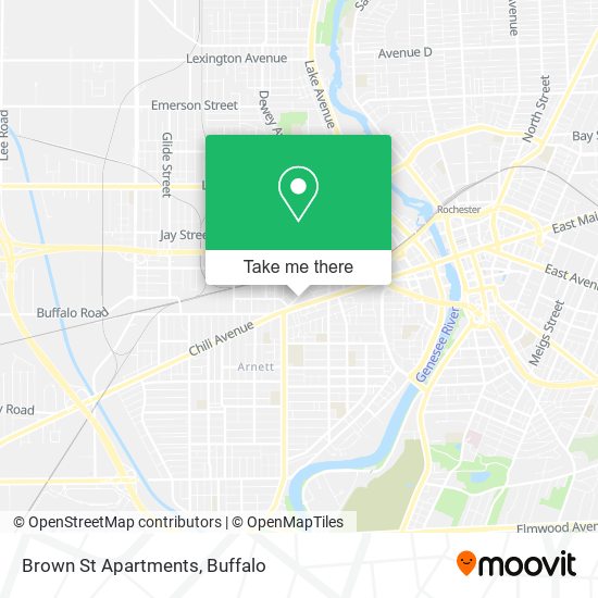 Mapa de Brown St Apartments