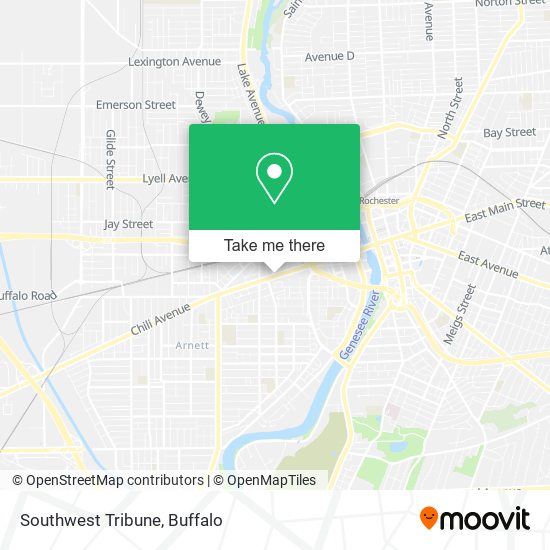 Mapa de Southwest Tribune