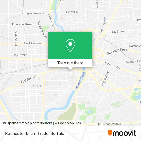 Mapa de Rochester Drum Trade