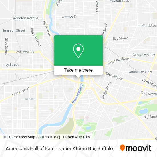 Americans Hall of Fame Upper Atrium Bar map