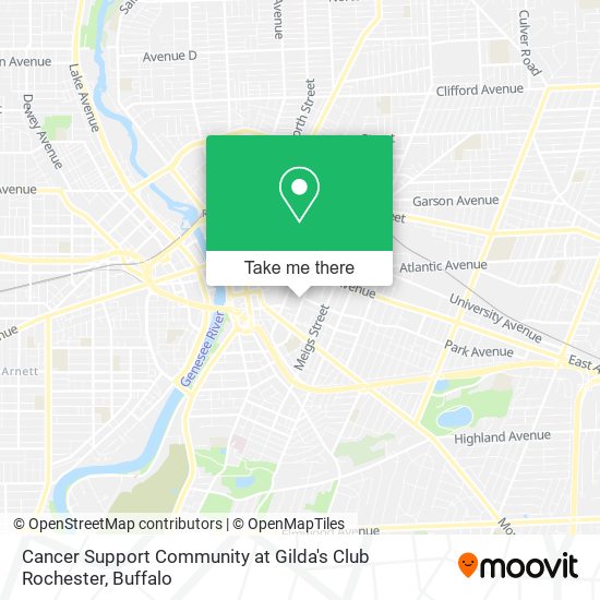 Cancer Support Community at Gilda's Club Rochester map