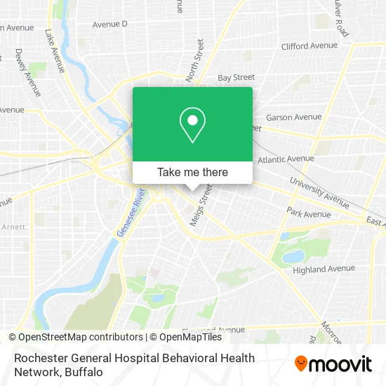 Rochester General Hospital Behavioral Health Network map
