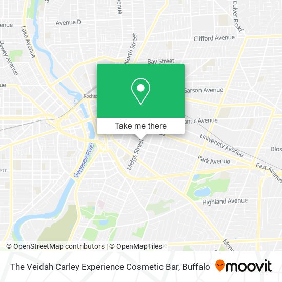 The Veidah Carley Experience Cosmetic Bar map