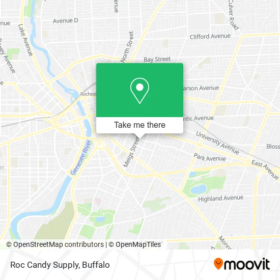 Roc Candy Supply map