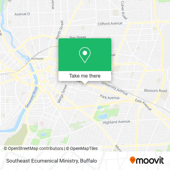 Southeast Ecumenical Ministry map