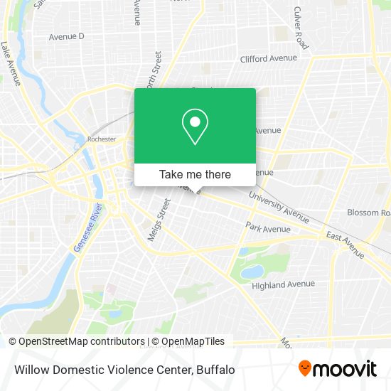 Willow Domestic Violence Center map