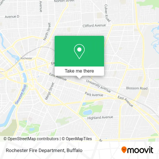 Rochester Fire Department map