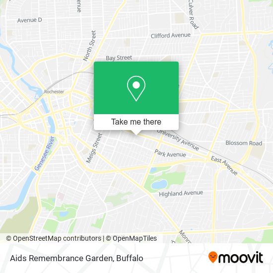 Aids Remembrance Garden map