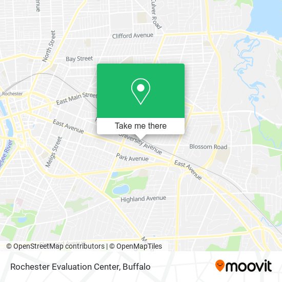 Mapa de Rochester Evaluation Center