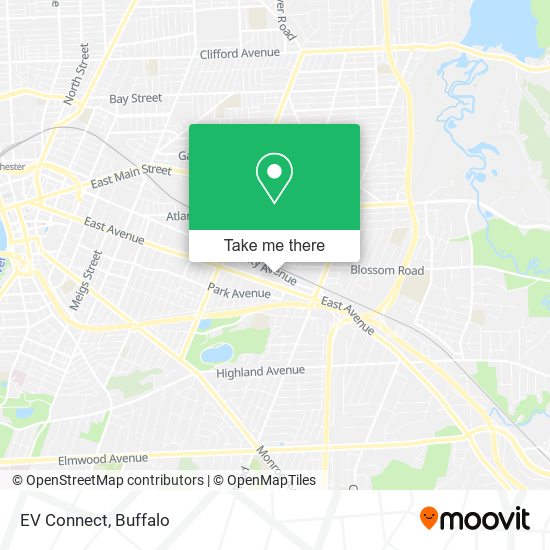 EV Connect map