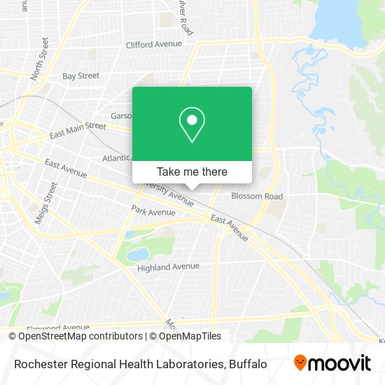 Mapa de Rochester Regional Health Laboratories