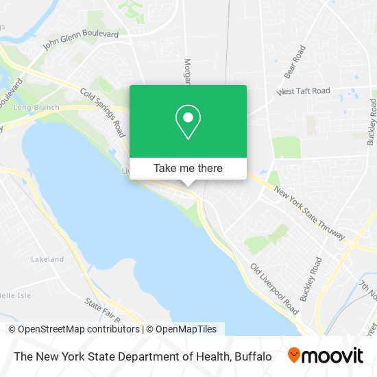 The New York State Department of Health map