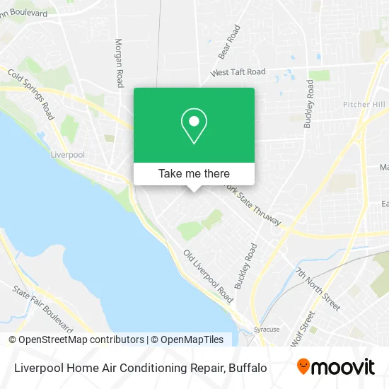 Mapa de Liverpool Home Air Conditioning Repair