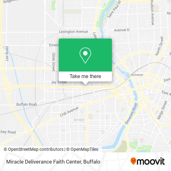 Mapa de Miracle Deliverance Faith Center