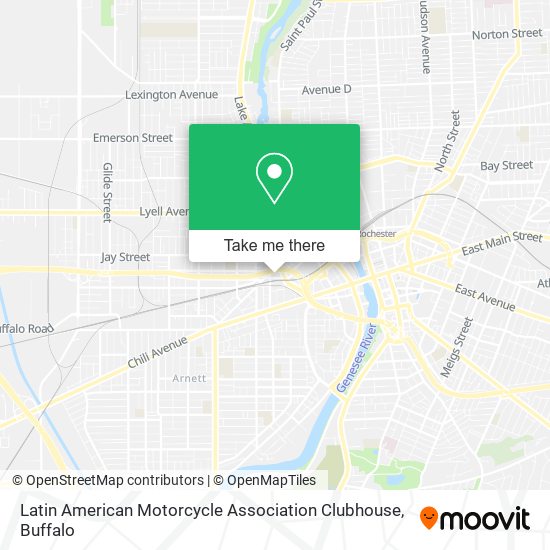 Mapa de Latin American Motorcycle Association Clubhouse