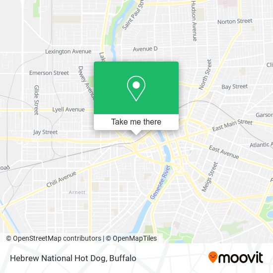 Hebrew National Hot Dog map